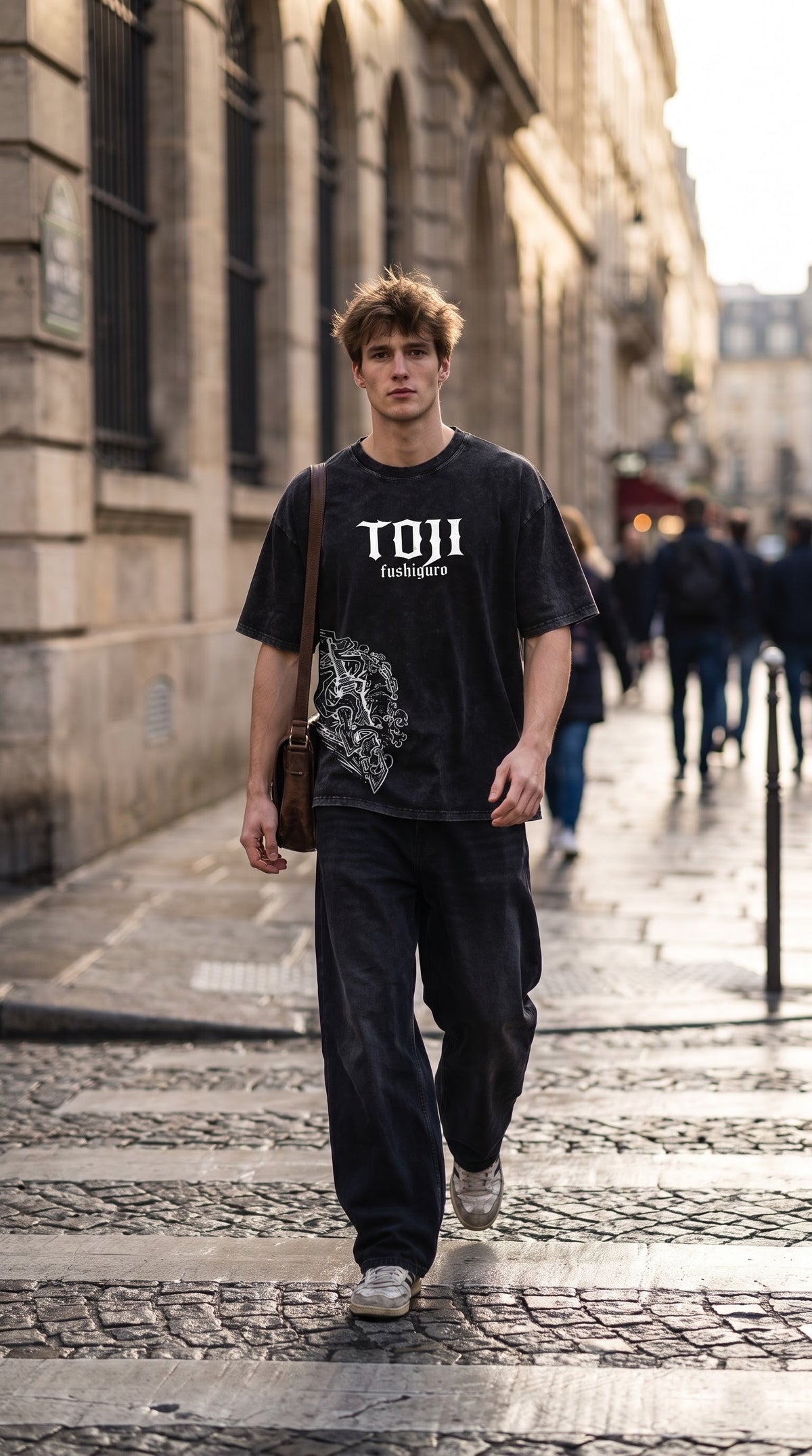 Toji Fushiguro Oversized Streetwear T-Shirt | Japanese Anime Manga Heavy-Cotton Tee